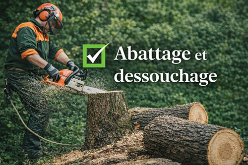 Abattage et dessouchage